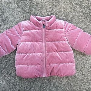 GAP Pink Puffer Jacket, 6-12 month size